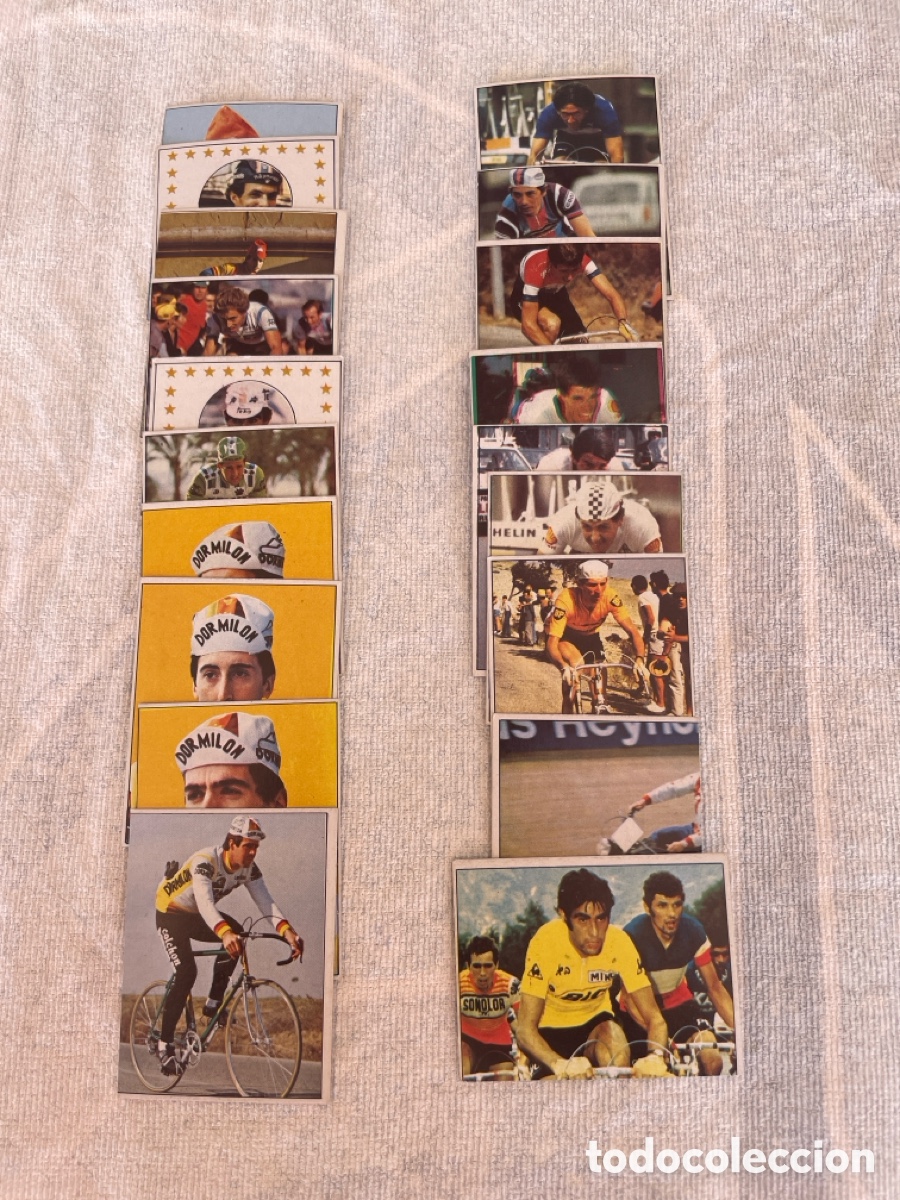 Coleccionismo deportivo: HUESO Vuelta Ciclista-Ases Internacionales del Pedal LOTE DE 19 cromos, nuevos, sin repetir