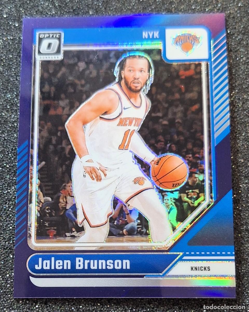 Coleccionismo deportivo: Jalen Brunson New York Knicks Panini Donruss Basketball 2024-25 #78 Prizm Purple