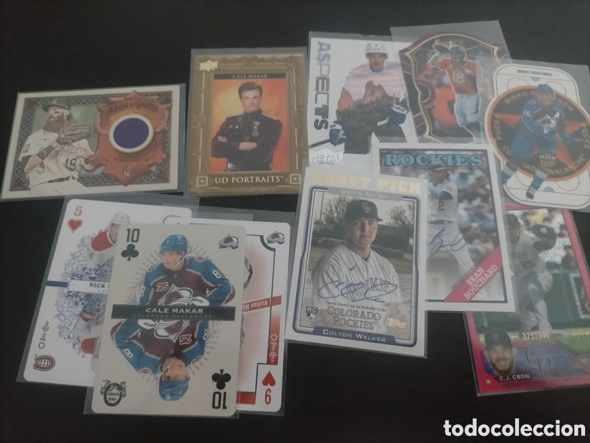 Coleccionismo deportivo: Lote cromos variados NHL MLB NFL patch auto
