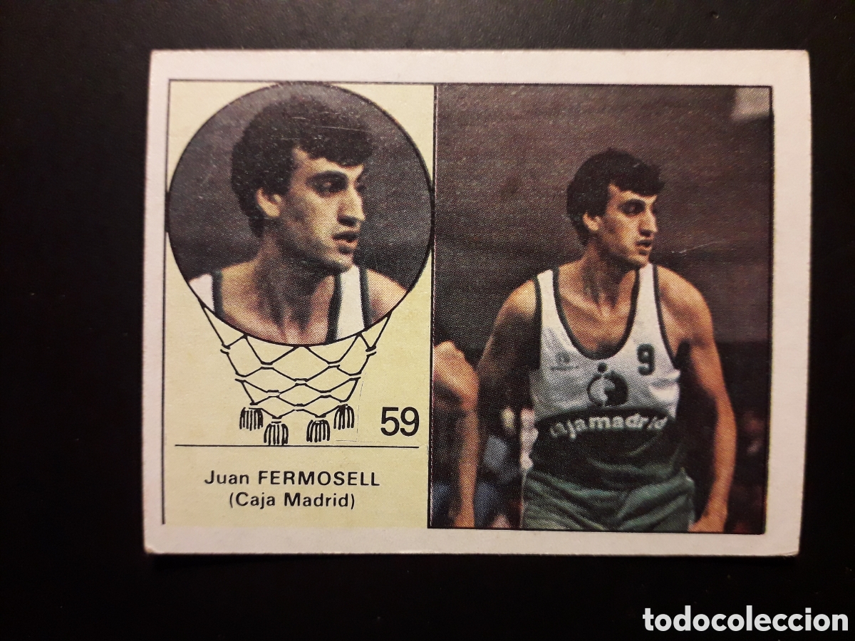 Coleccionismo deportivo: FERMOSELL CAJA MADRID N&deg; 59 BALONCESTO MERCHANTE CLESA 1984 1985 84 85 SIN PEGAR, PEDIDO M&Iacute;NIMO 3&euro;.