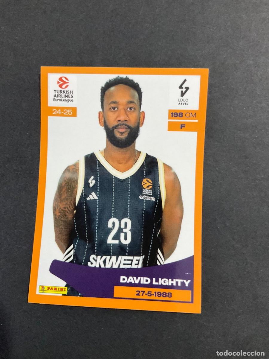 Coleccionismo deportivo: Panini Turkish Airlines Euroleague 2023 2024 Sticker n 226 - David Lighty - Asvel