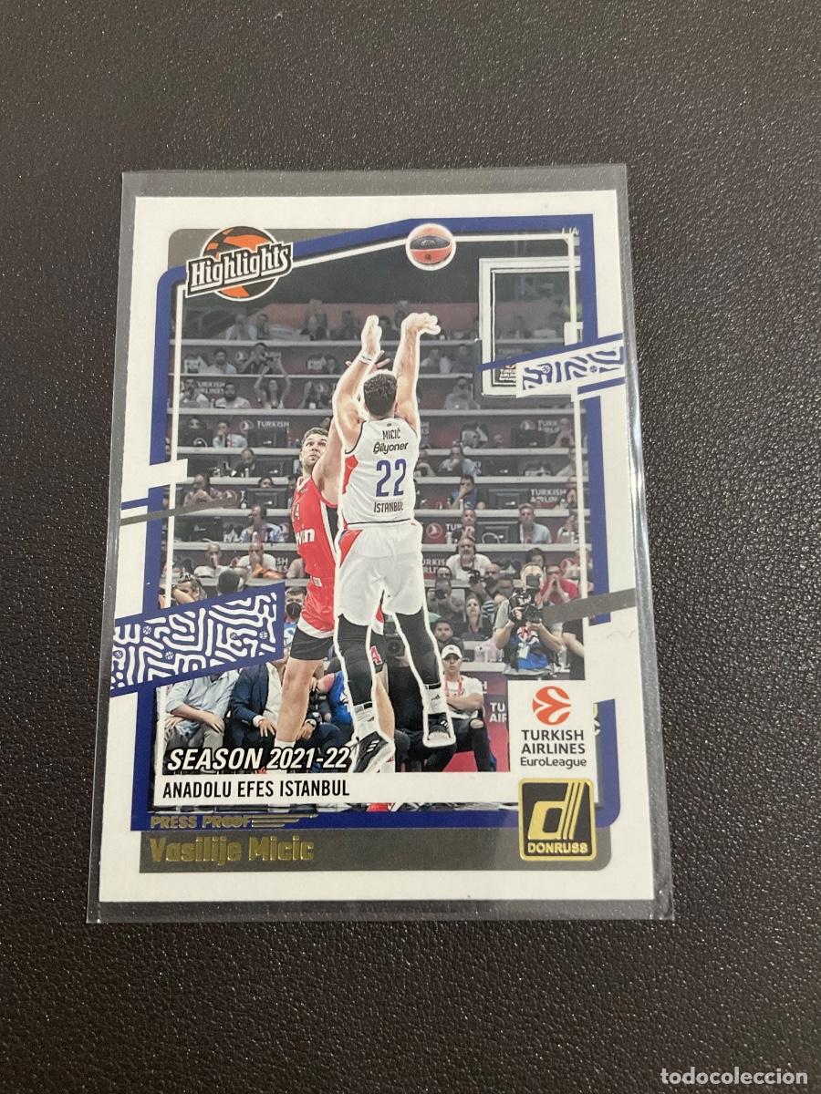 Coleccionismo deportivo: Panini Donruss Euroleague Basketball 2023 2024 (23 24) - PRESS PROOF - Vasile Mijic - Anadolu Efes