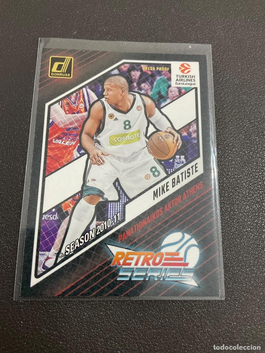 Coleccionismo deportivo: Panini Donruss Euroleague Basketball 2023 2024 (23 24)-PRESS PROOF- Mike Batiste RETRO SERIES Madrid