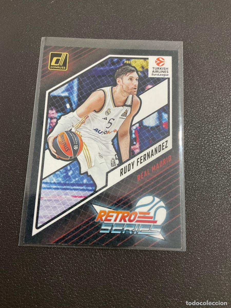 Coleccionismo deportivo: Panini Donruss Euroleague Basketball 2023 2024 23 24) PRESS PROOF Rudy Fernandez RETRO SERIES Madrid