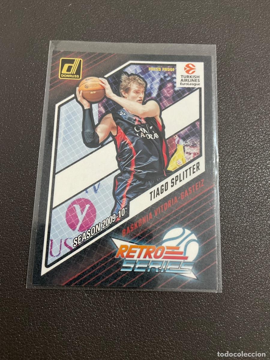Coleccionismo deportivo: Panini Donruss Euroleague Basketball 2023 2024 PRESS PROOF Tiago Splitter Retro Series Baskonia