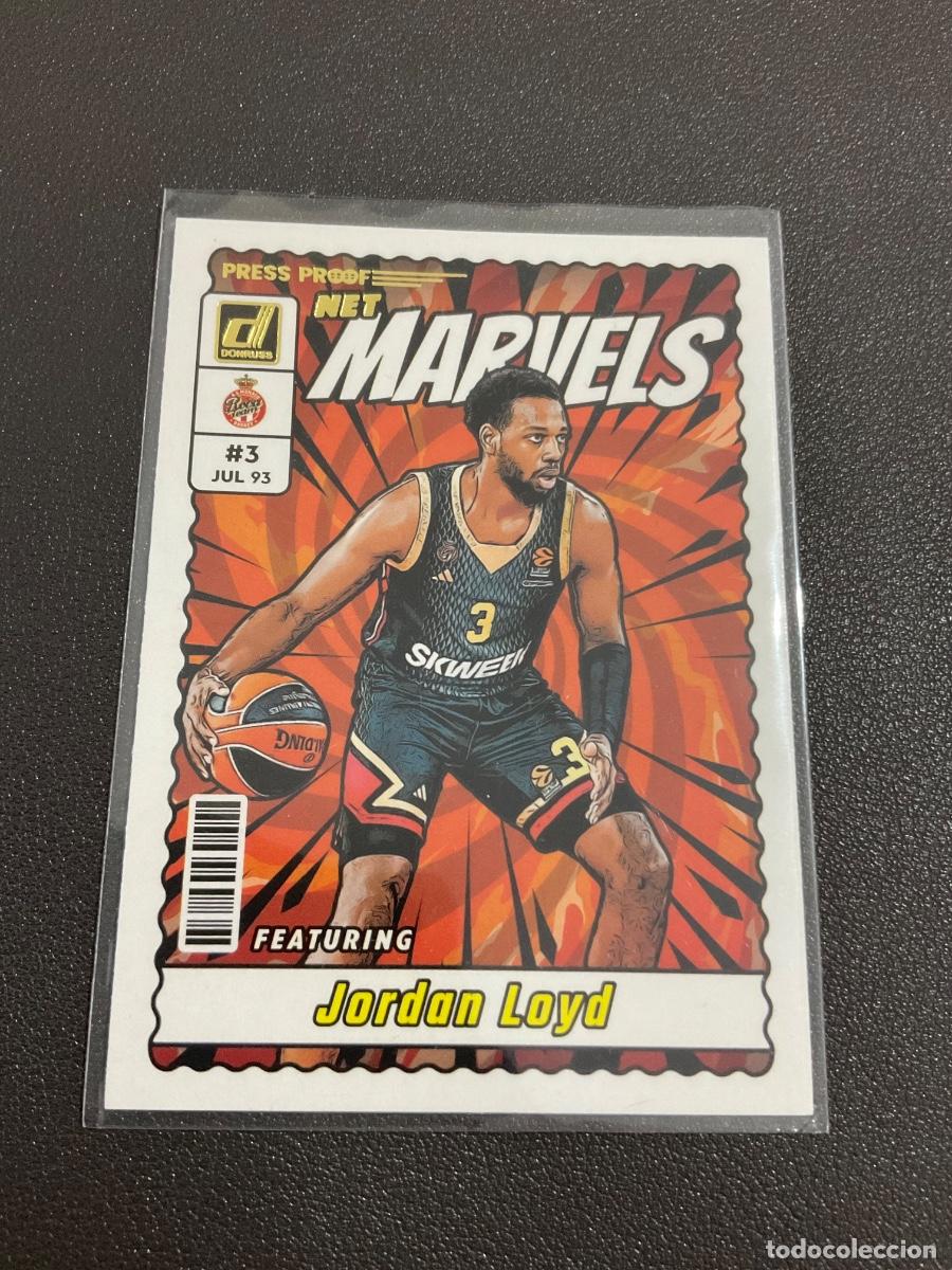 Coleccionismo deportivo: Panini Donruss Euroleague Basketball 2023 2024 PRESS PROOF Jordan Lloyd MARVELS AS Monaco