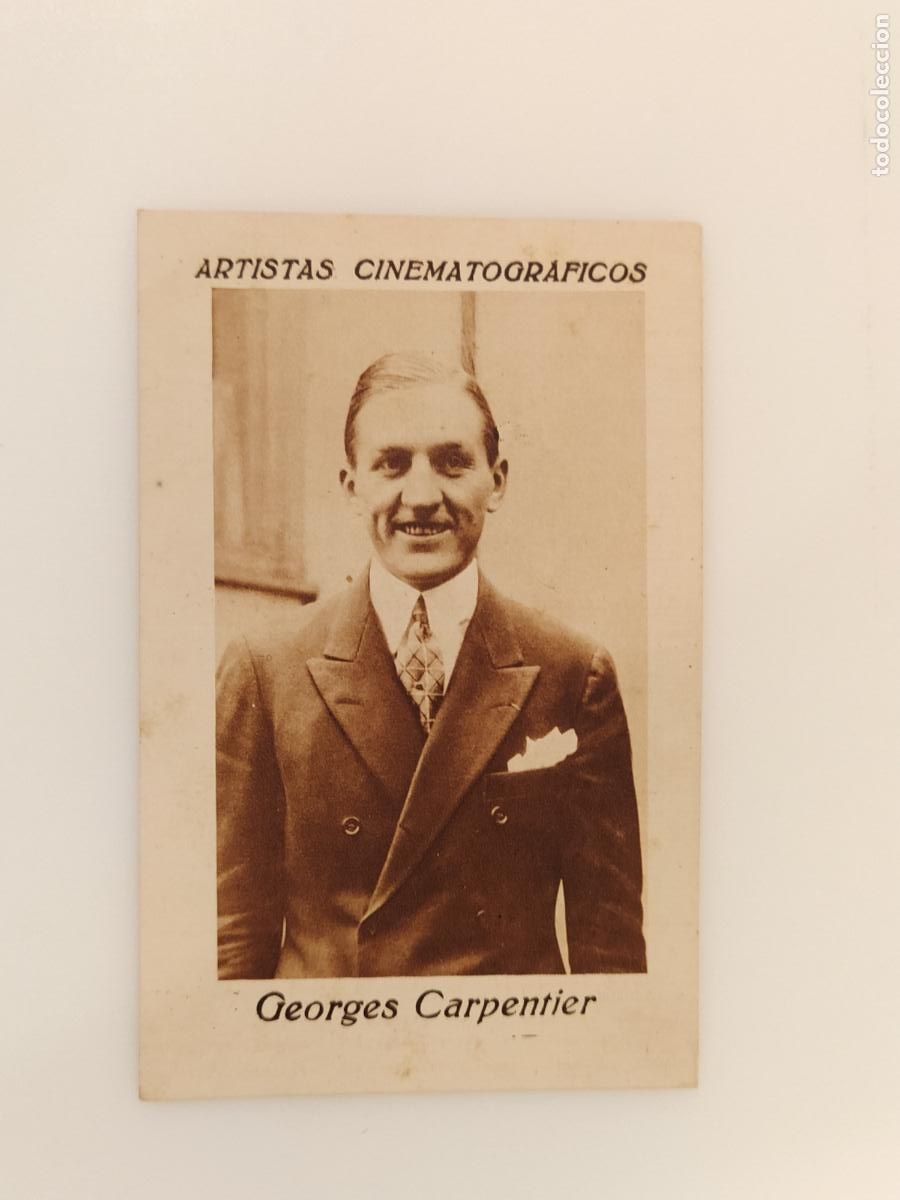 Coleccionismo deportivo: BOXEO - GEORGES CARPENTIER - CROMO ANTIGUO - CERERIA CASA PONS FELIO ARMENGOL , TARRASA (116.705)