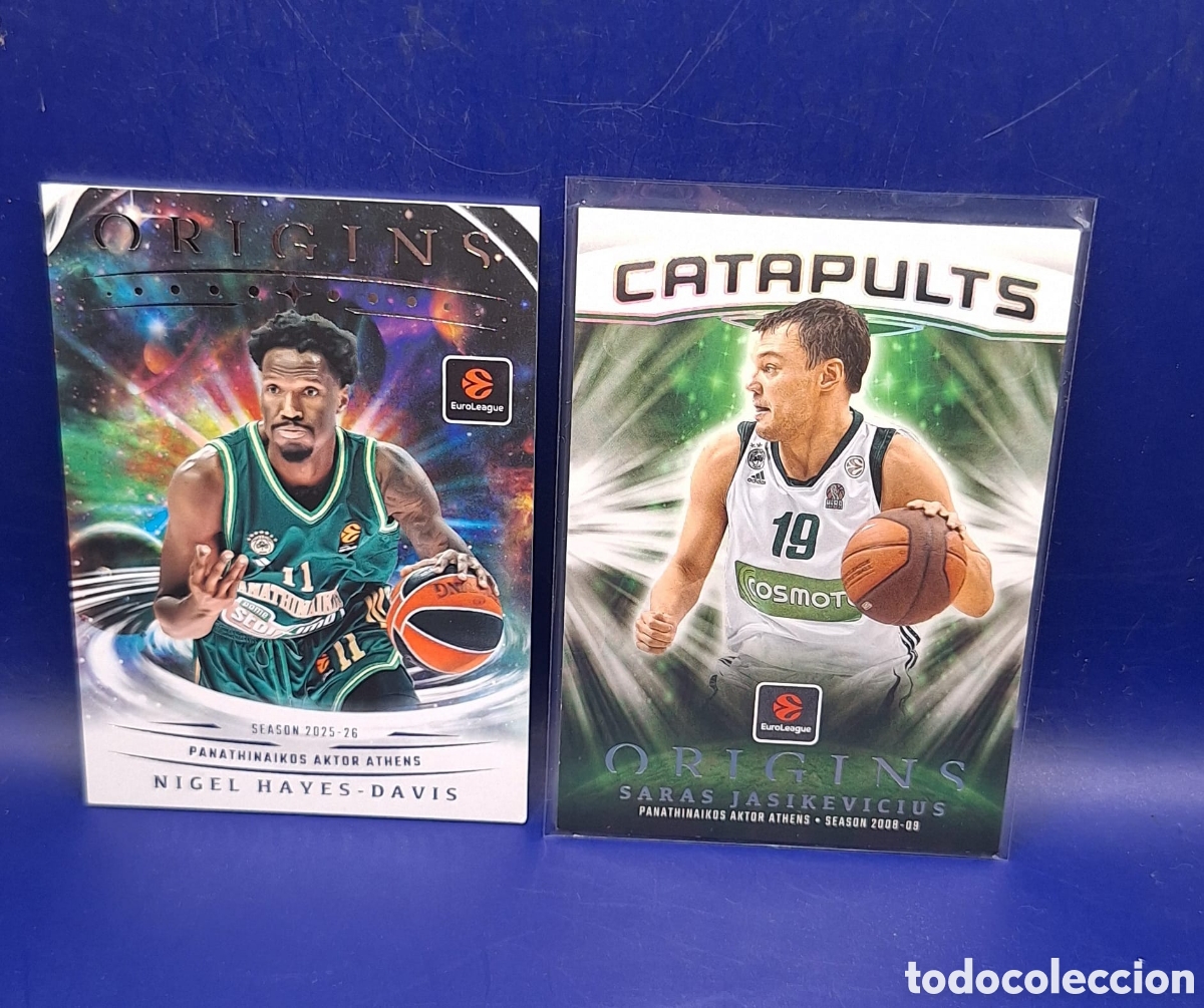 Coleccionismo deportivo: Nigel Hayes Davis - Jasikevicius Catapults - Panini Origins Euroliga - Panathinaikos -