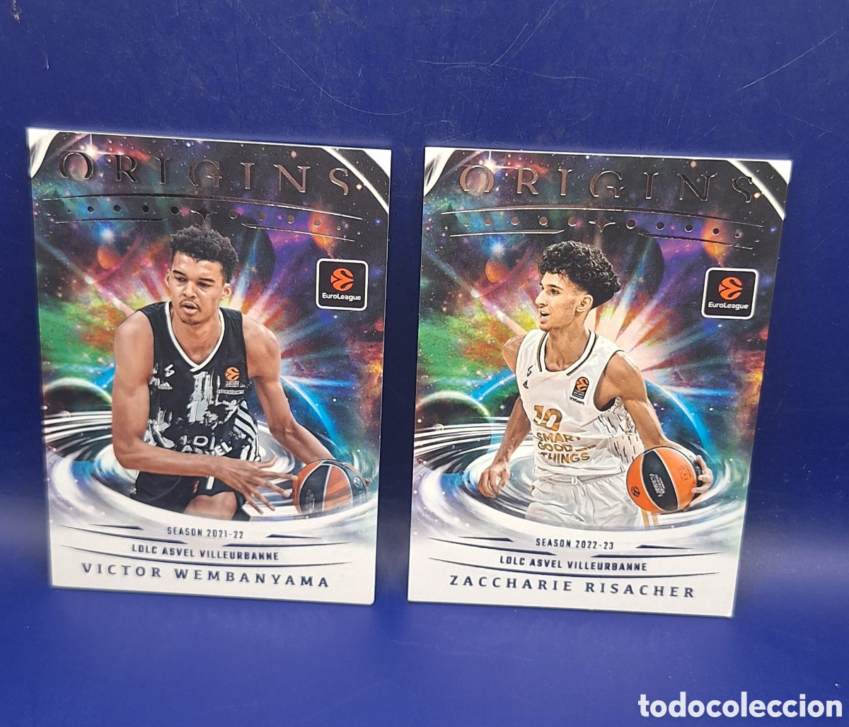 Coleccionismo deportivo: Victor Wembanyama - Zaccharie Risacher - Panini Origins Euroliga - Asvel Villeurbanne -