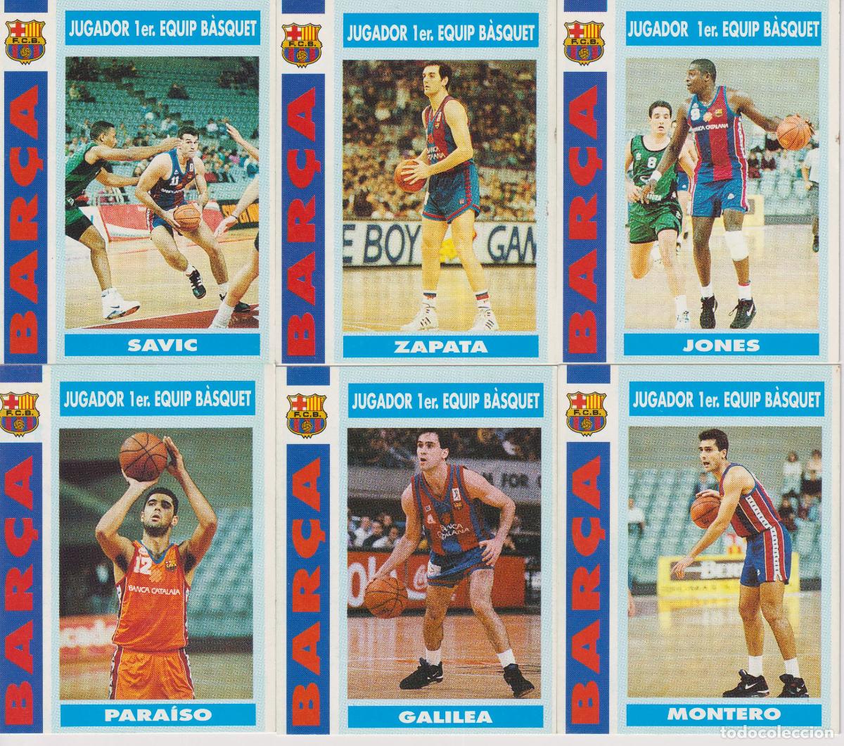 Coleccionismo deportivo: 6 CROMOS BAR&Ccedil;A TEMPORADA 92-93 - JUGADOR 1er. EQUIP B&Agrave;SQUET
