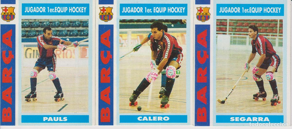Coleccionismo deportivo: 3 CROMOS BAR&Ccedil;A TEMPORADA 92-93 - JUGADOR 1er. EQUIP HOCKEY
