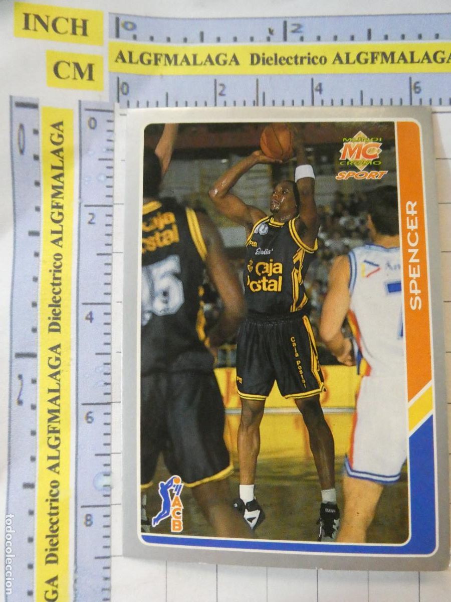 Coleccionismo deportivo: CROMO TARJETA BALONCESTO. 48 ANDRE SPENCER ESTUDIANTES CAJA POSTAL. ACB95 ACB 95 1995. MUNDI CROMO.