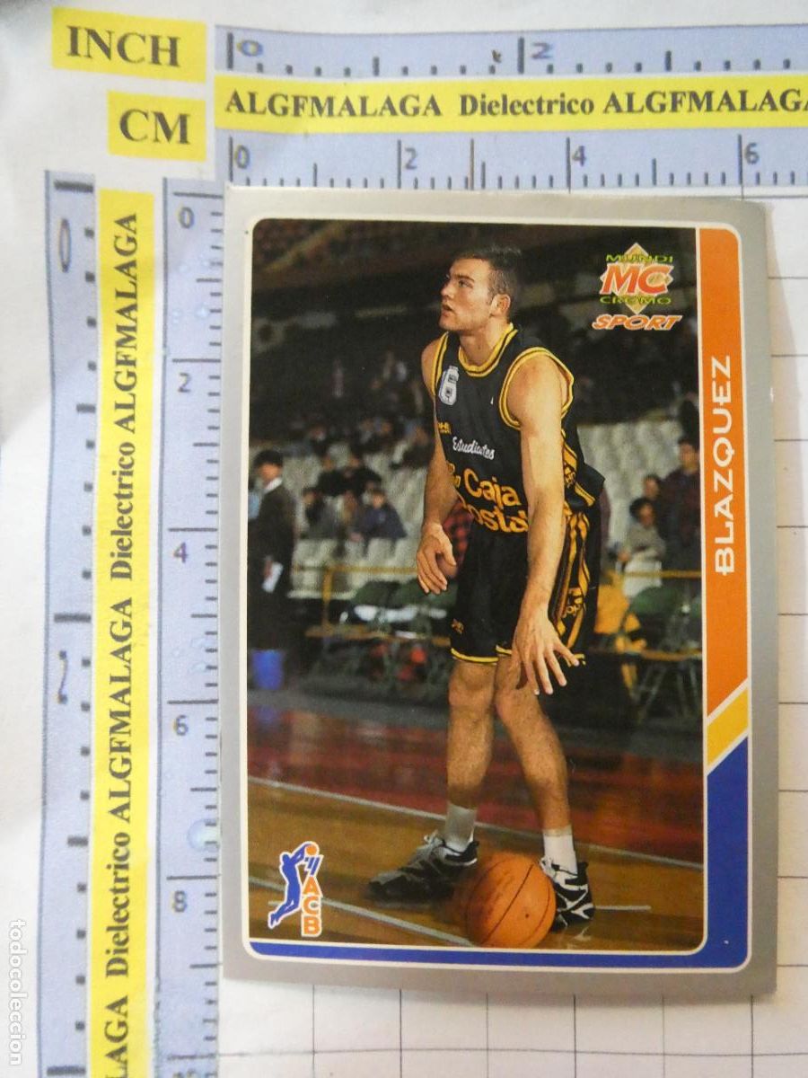 Colecionismo desportivo: CROMO TARJETA BALONCESTO. 46 JAVIER BLAZQUEZ ESTUDIANTES CAJA POSTAL ACB95 ACB 95 1995. MUNDI CROMO.