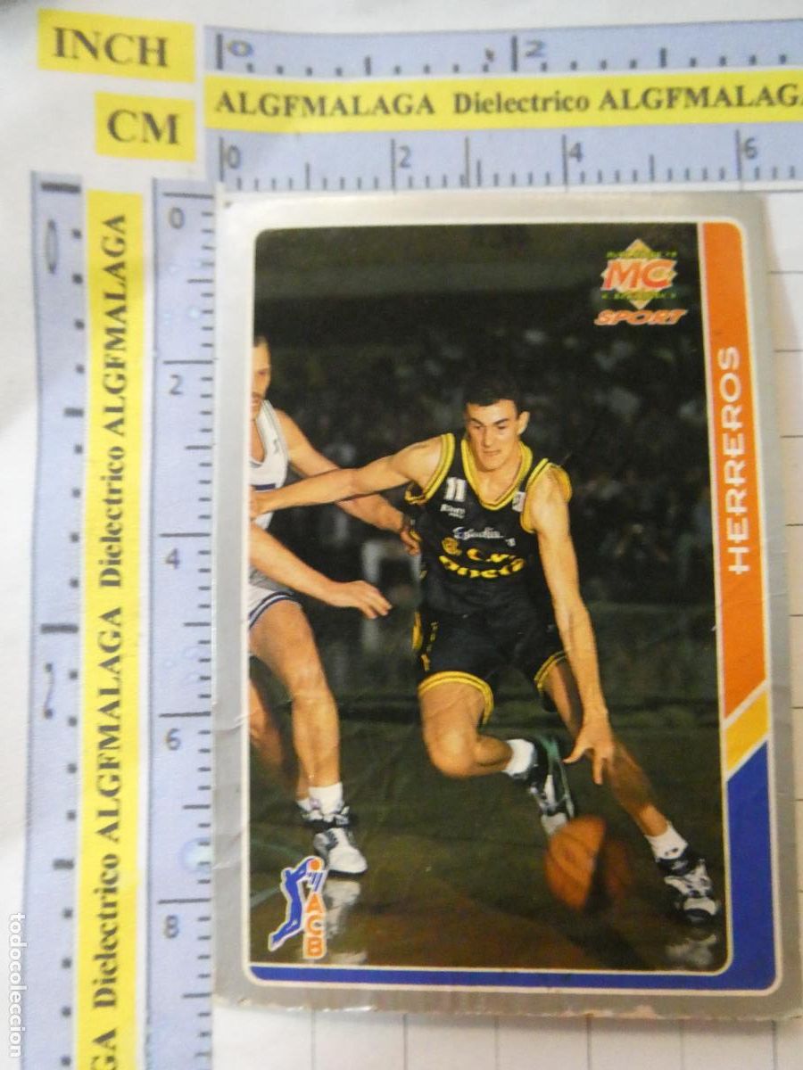 Coleccionismo deportivo: CROMO TARJETA BALONCESTO 44 ALBERTO HERREROS ESTUDIANTES CAJA POSTAL ACB95 ACB 95 1995. MUNDI CROMO.