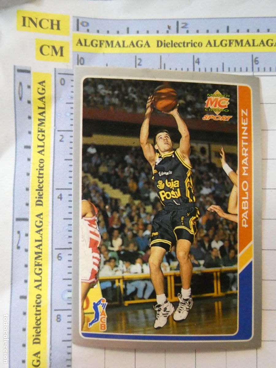 Coleccionismo deportivo: CROMO TARJETA BALONCESTO 39 PABLO MART&Iacute;NEZ ESTUDIANTES CAJA POSTAL ACB95 ACB 95 1995. MUNDI CROMO.