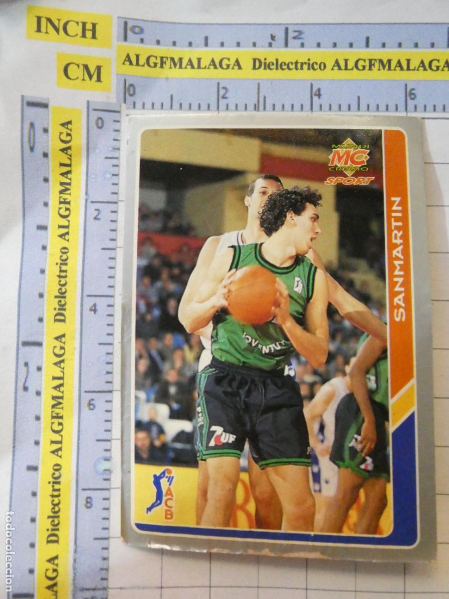 Coleccionismo deportivo: CROMO TARJETA BALONCESTO 34 SANMART&Iacute;N JOVENTUT BADALONA. ACB95 ACB 95 1995. MUNDI CROMO.