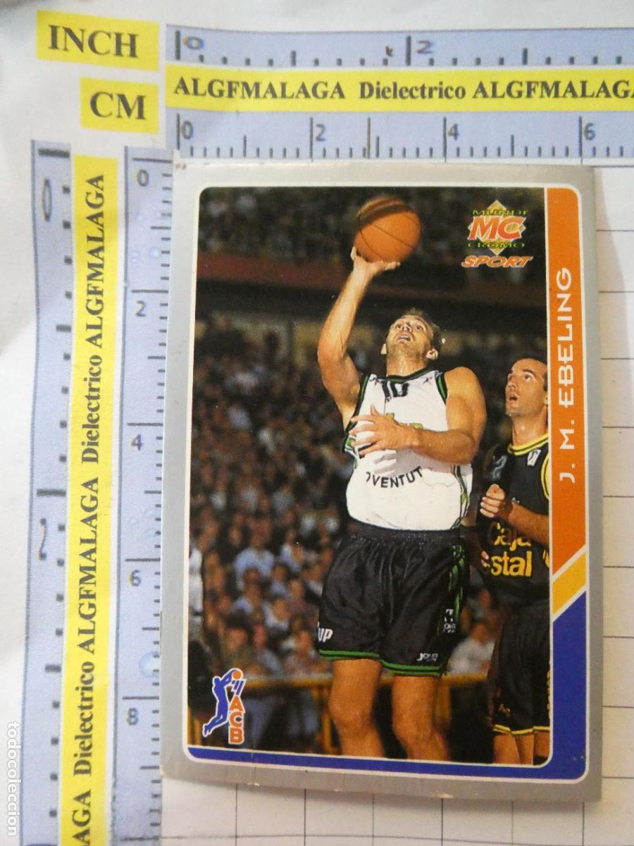Coleccionismo deportivo: CROMO TARJETA BALONCESTO 31 EBELING JOVENTUT BADALONA. ACB95 ACB 95 1995. MUNDI CROMO.