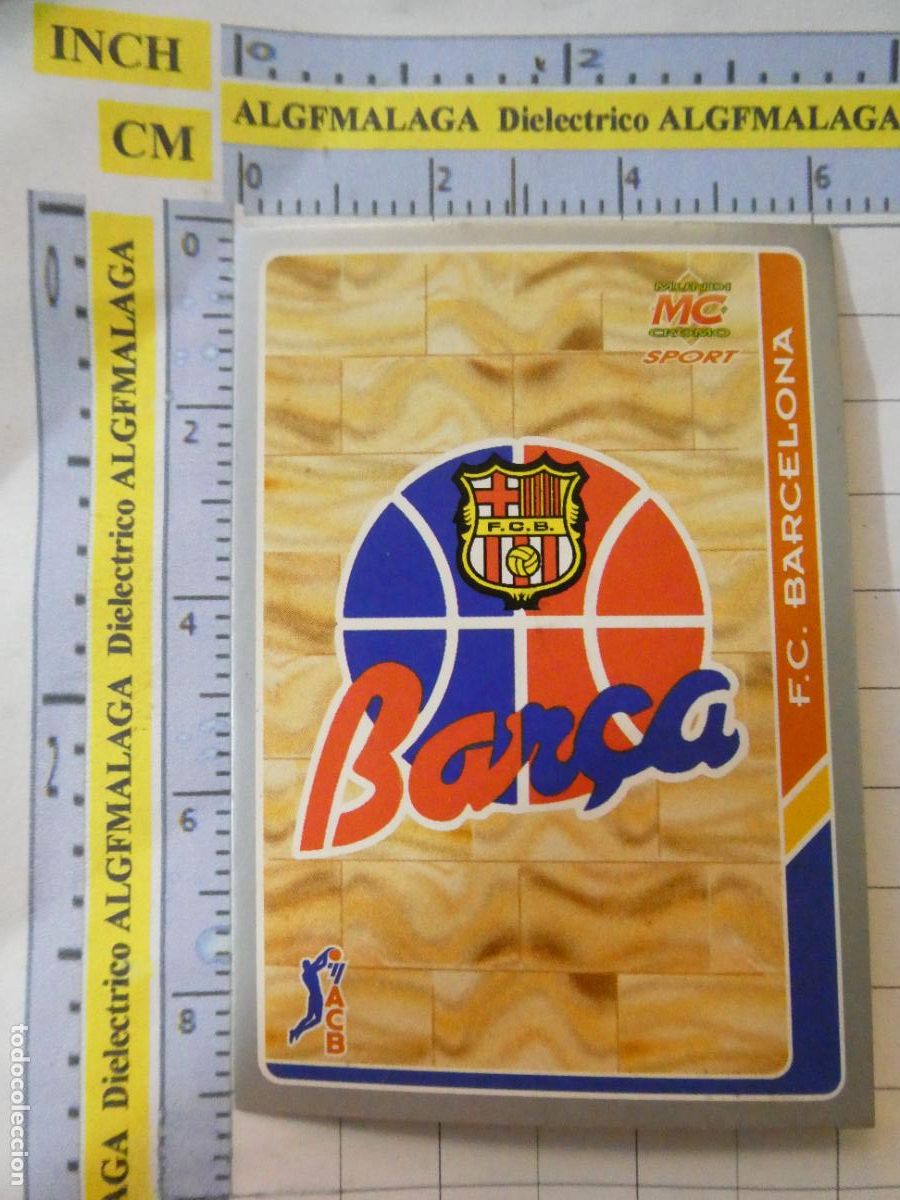 Collezionismo sportivo: CROMO TARJETA BALONCESTO 13 ESCUDO FC BARCELONA. ACB95 ACB 95 1995. MUNDI CROMO.