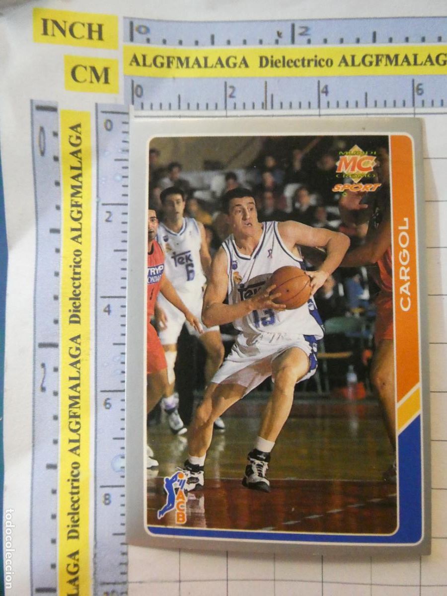 Coleccionismo deportivo: CROMO TARJETA BALONCESTO 10 CARGOL REAL MADRID CF. ACB95 ACB 95 1995. MUNDI CROMO.