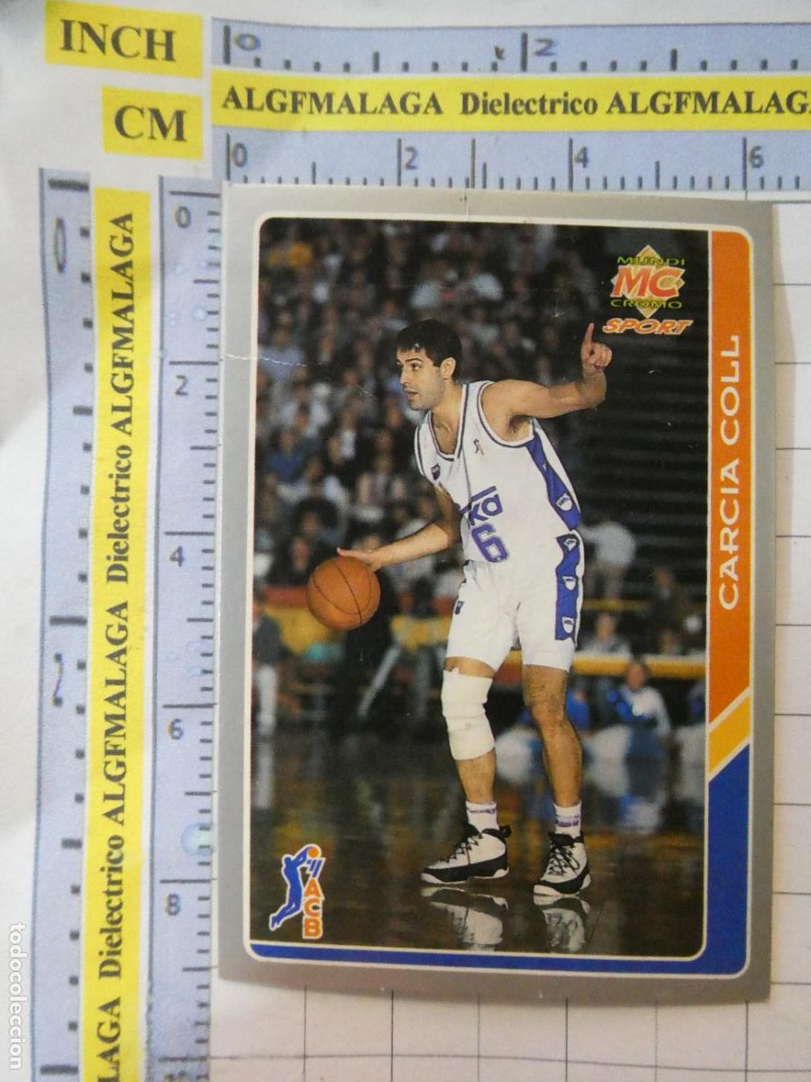 Coleccionismo deportivo: CROMO TARJETA BALONCESTO 5 GARC&Iacute;A COLL REAL MADRID CF. ACB95 ACB 95 1995. MUNDI CROMO.