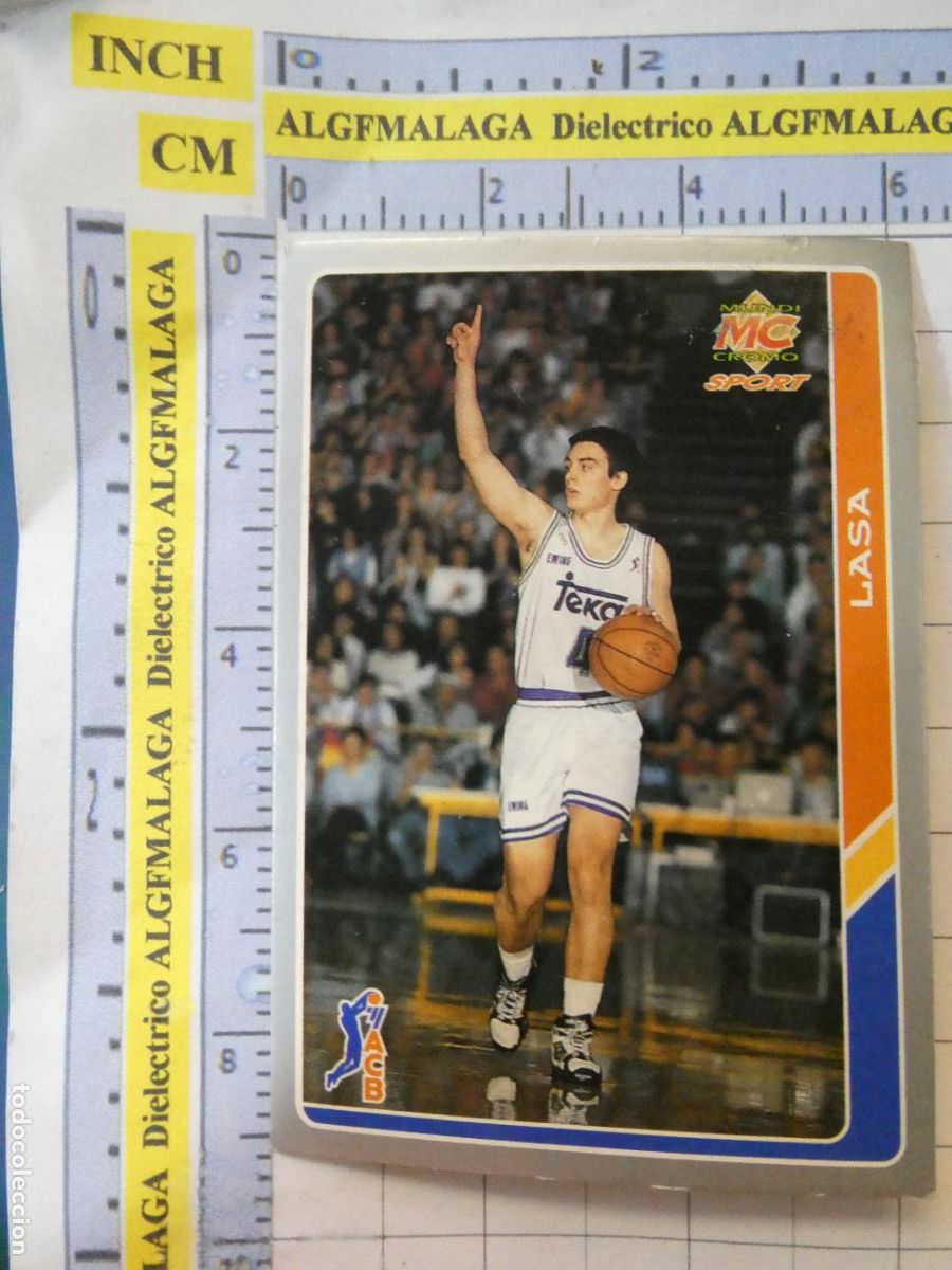 Coleccionismo deportivo: CROMO TARJETA BALONCESTO 3 LASA REAL MADRID CF. ACB95 ACB 95 1995. MUNDI CROMO.