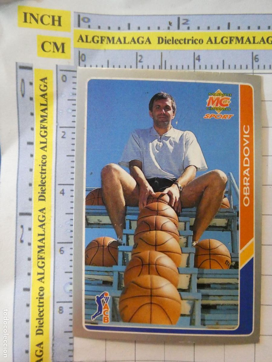 Coleccionismo deportivo: CROMO TARJETA BALONCESTO 2 OBRADOVIC REAL MADRID CF. ACB95 ACB 95 1995. MUNDI CROMO.