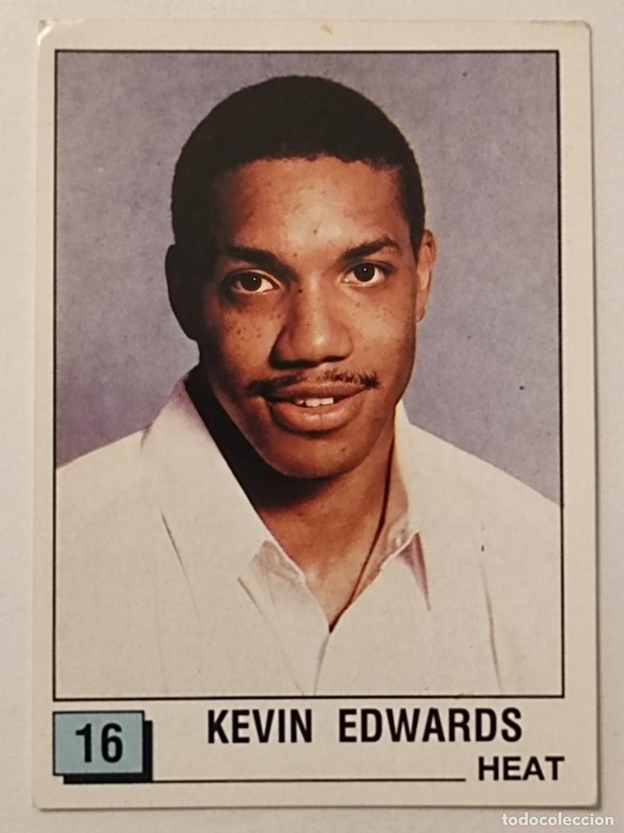 Coleccionismo deportivo: #16 KEVIN EDWARDS (MIAMI HEAT) BASKET NBA 90 PANINI
