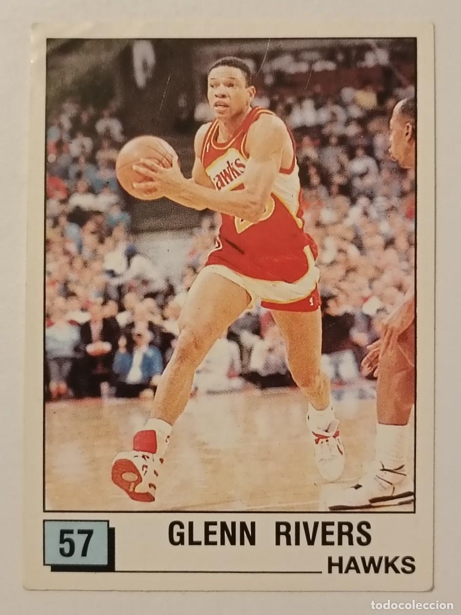 Coleccionismo deportivo: #57 GLENN RIVERS (ATLANTA HAWKS) BASKET NBA 90 PANINI