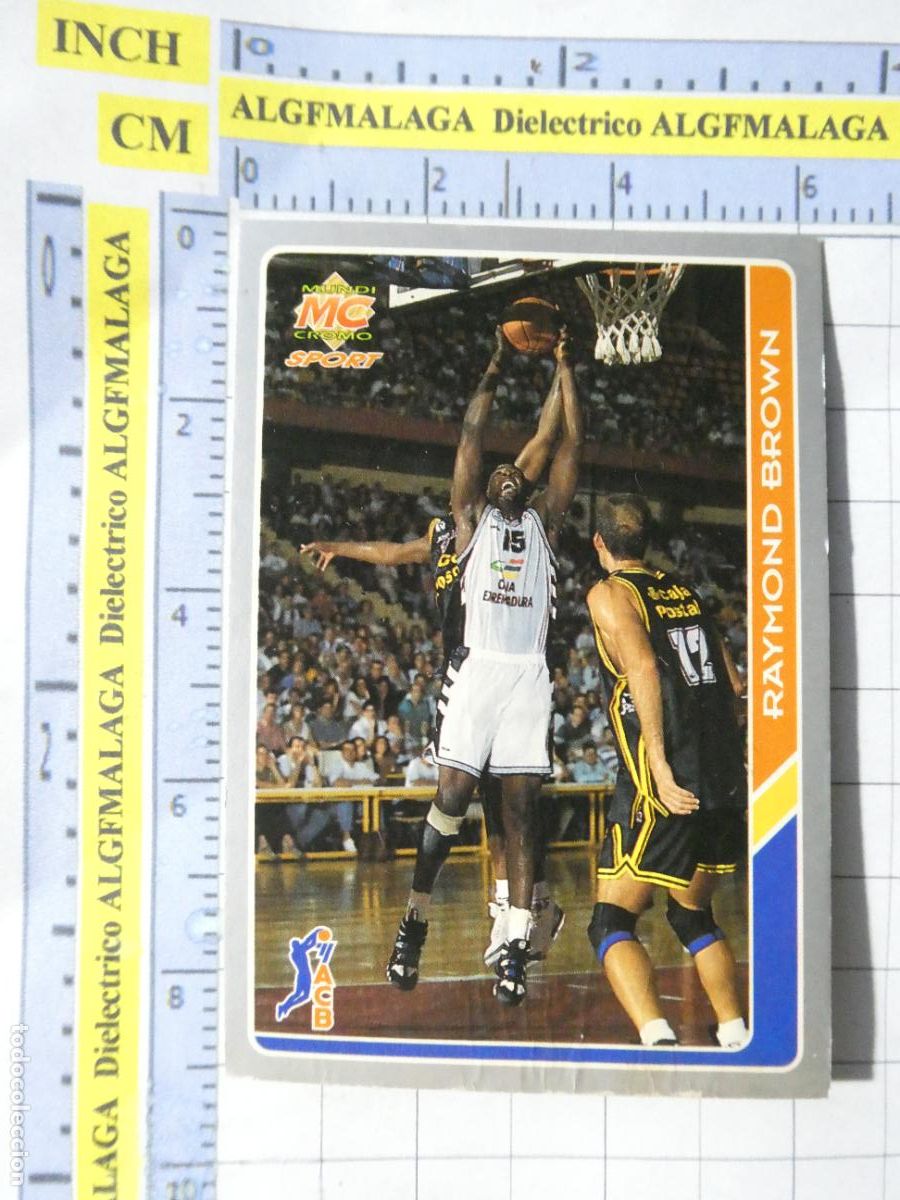 Coleccionismo deportivo: CROMO TARJETA DE BALONCESTO. 81 CB C&Aacute;CERES RAYMOND BROWN. ACB95 ACB 95 1995. MUNDI CROMO.