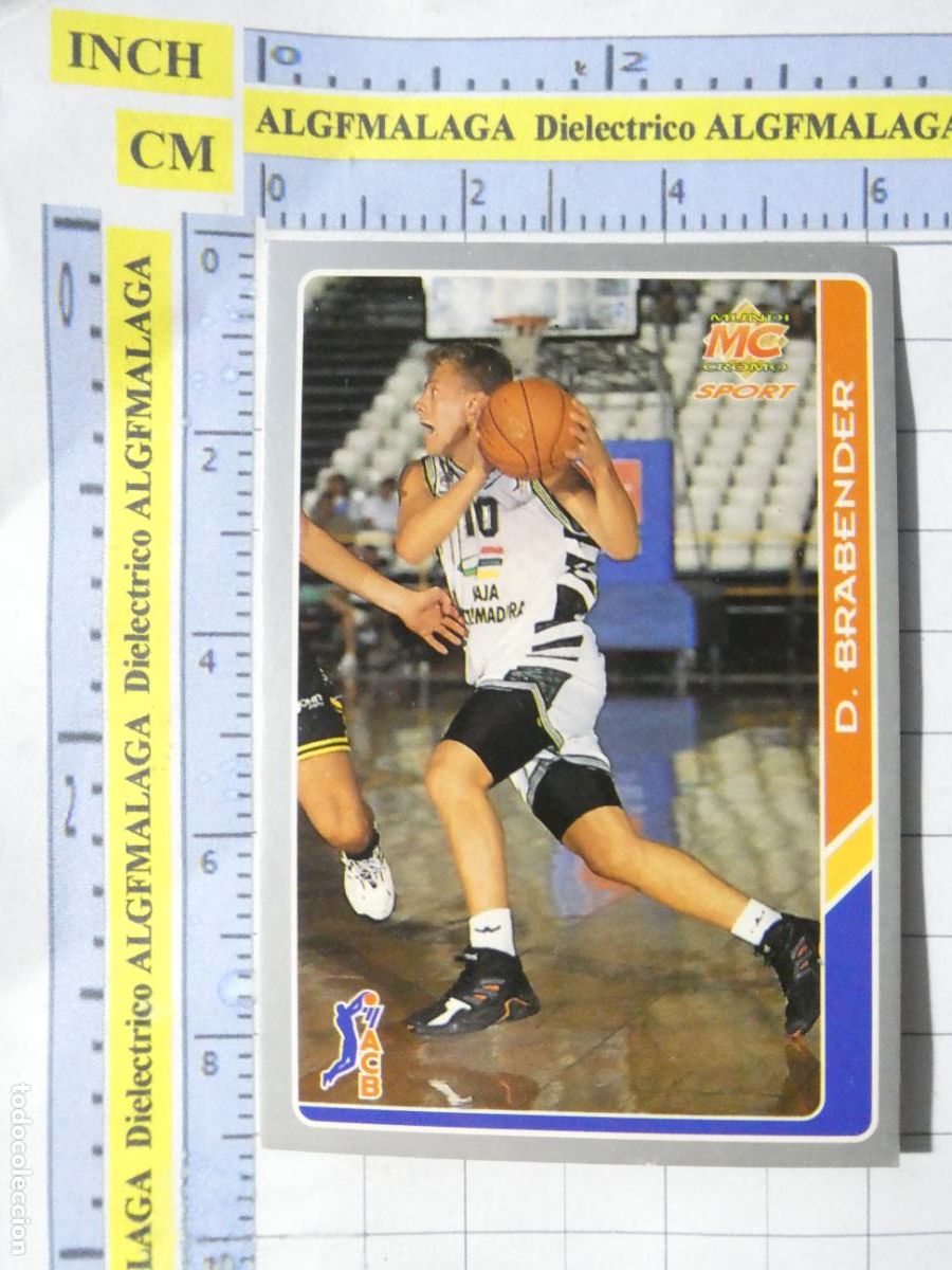Coleccionismo deportivo: CROMO TARJETA DE BALONCESTO. 77 BRABENDER CB C&Aacute;CERES. ACB95 ACB 95 1995. MUNDI CROMO.