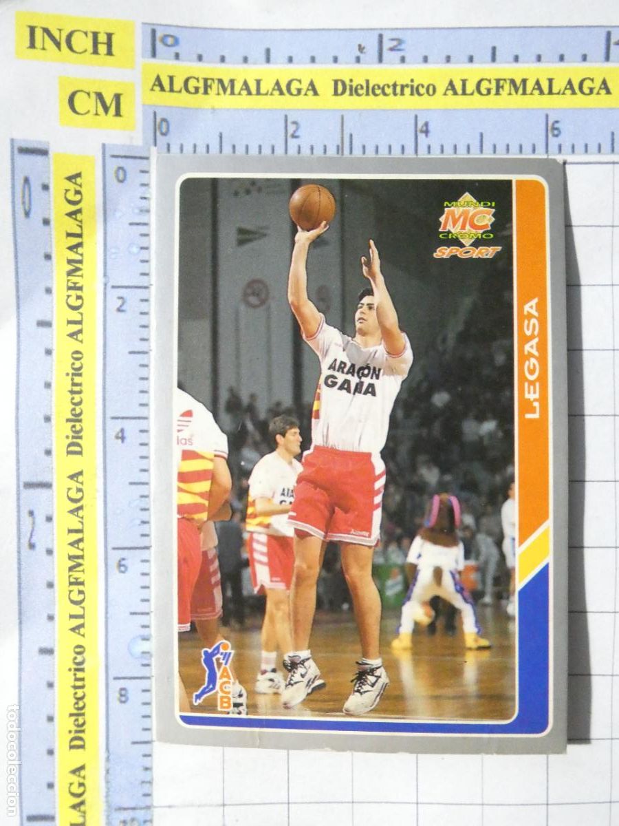 Coleccionismo deportivo: CROMO TARJETA DE BALONCESTO. 72 LEGASA AMWAY ZARAGOZA. ACB95 ACB 95 1995. MUNDI CROMO.