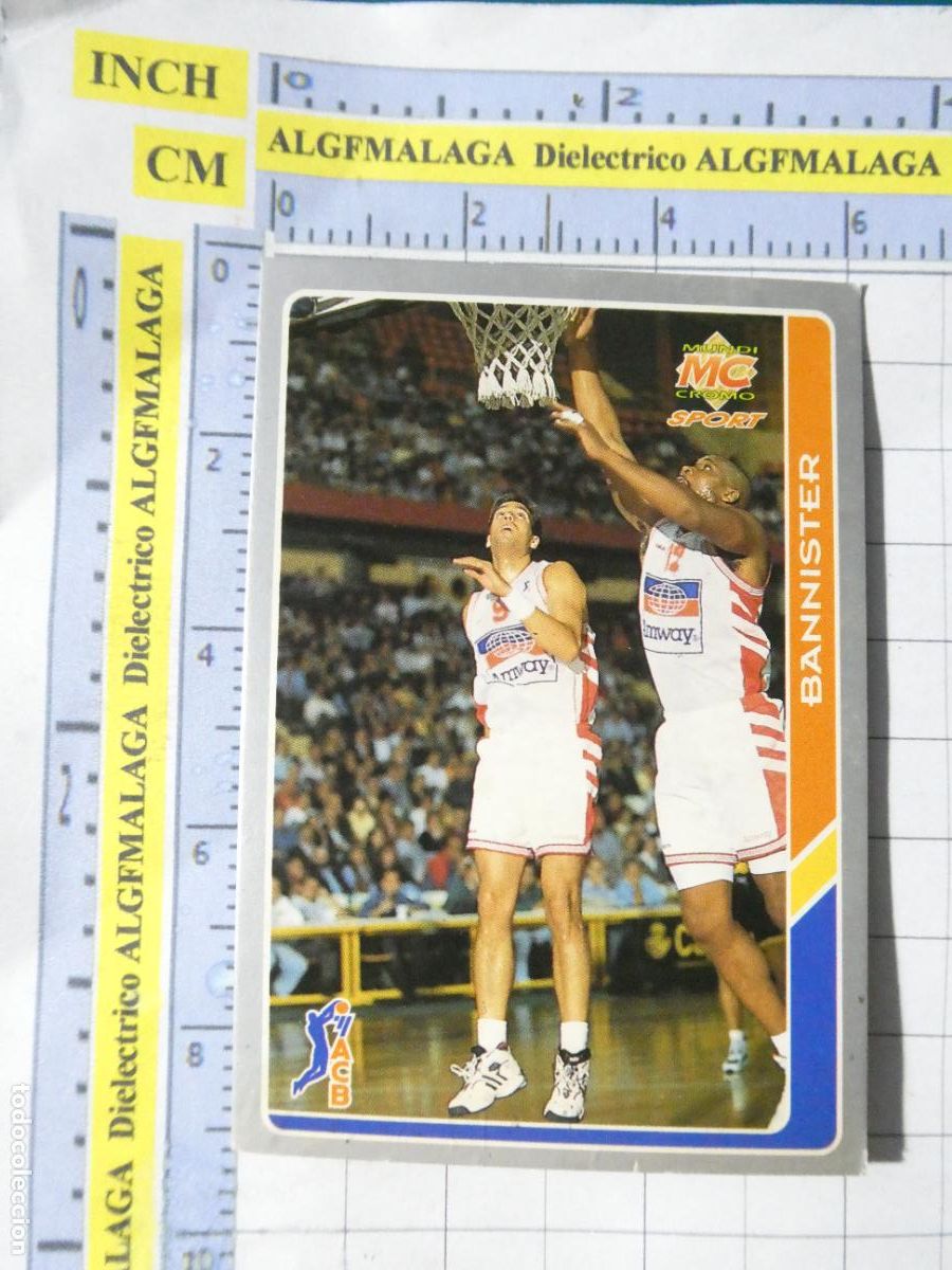 Coleccionismo deportivo: CROMO TARJETA DE BALONCESTO. 70 BANNISTER AMWAY ZARAGOZA. ACB95 ACB 95 1995. MUNDI CROMO.