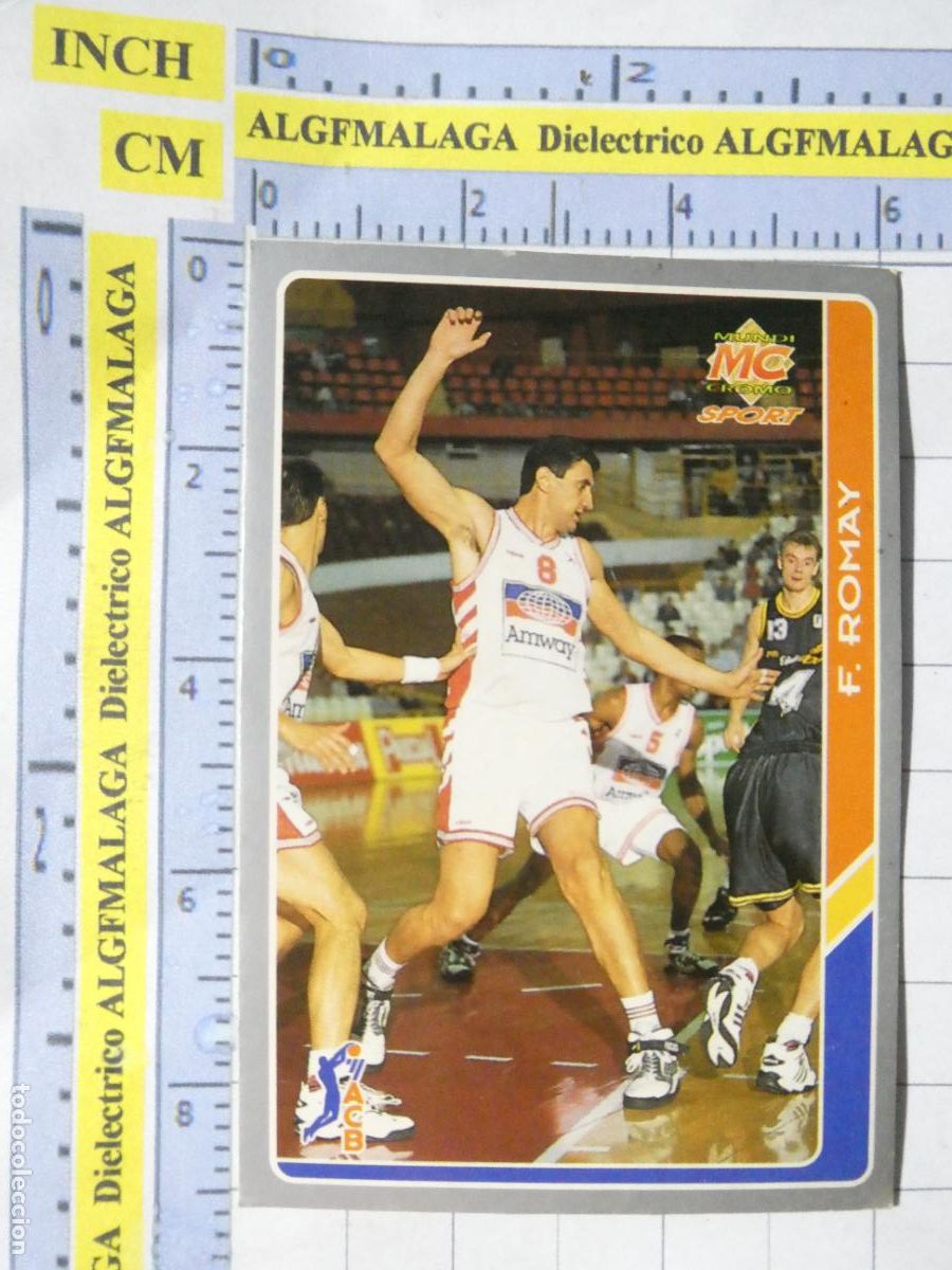 Coleccionismo deportivo: CROMO TARJETA DE BALONCESTO. 66 FERNANDO ROMAY AMWAY ZARAGOZA. ACB95 ACB 95 1995. MUNDI CROMO.