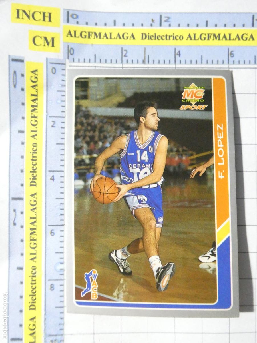 Coleccionismo deportivo: CROMO TARJETA DE BALONCESTO. 60 FERR&Aacute;N L&Oacute;PEZ TAUGRES BASKONIA. ACB95 ACB 95 1995. MUNDI CROMO.