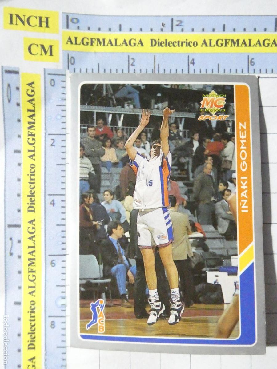 Coleccionismo deportivo: CROMO TARJETA DE BALONCESTO. 59 I&Ntilde;AKI G&Oacute;MEZ TAUGRES BASKONIA. ACB95 ACB 95 1995. MUNDI CROMO.
