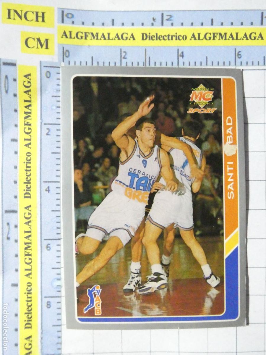 Coleccionismo deportivo: CROMO TARJETA DE BALONCESTO. 55 SANTI ABAD TAUGRES BASKONIA. ACB95 ACB 95 1995. MUNDI CROMO.