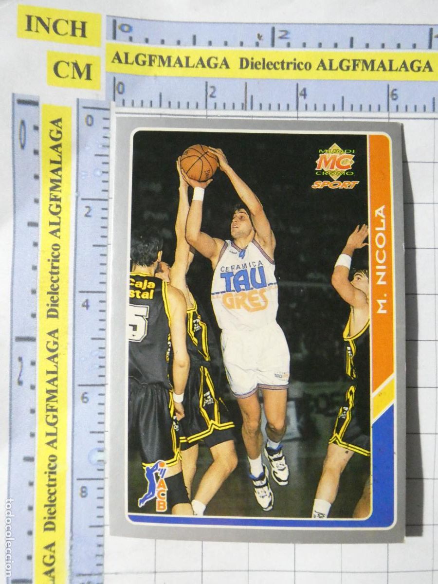 Coleccionismo deportivo: CROMO TARJETA DE BALONCESTO. 51 MARCELO NICOLA TAUGRES BASKONIA. ACB95 ACB 95 1995. MUNDI CROMO.