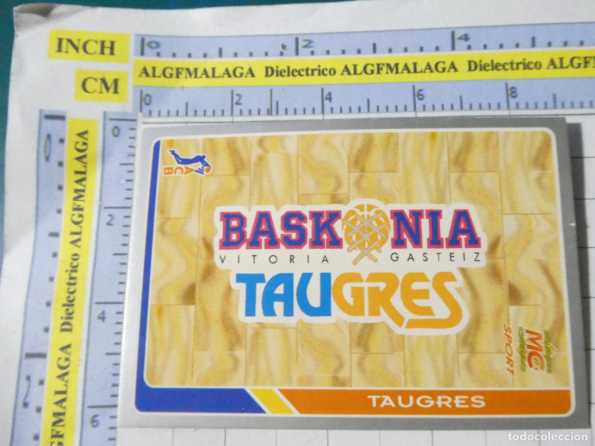 Coleccionismo deportivo: CROMO TARJETA DE BALONCESTO. 49 ESCUDO TAUGRES BASKONIA. ACB95 ACB 95 1995. MUNDI CROMO.