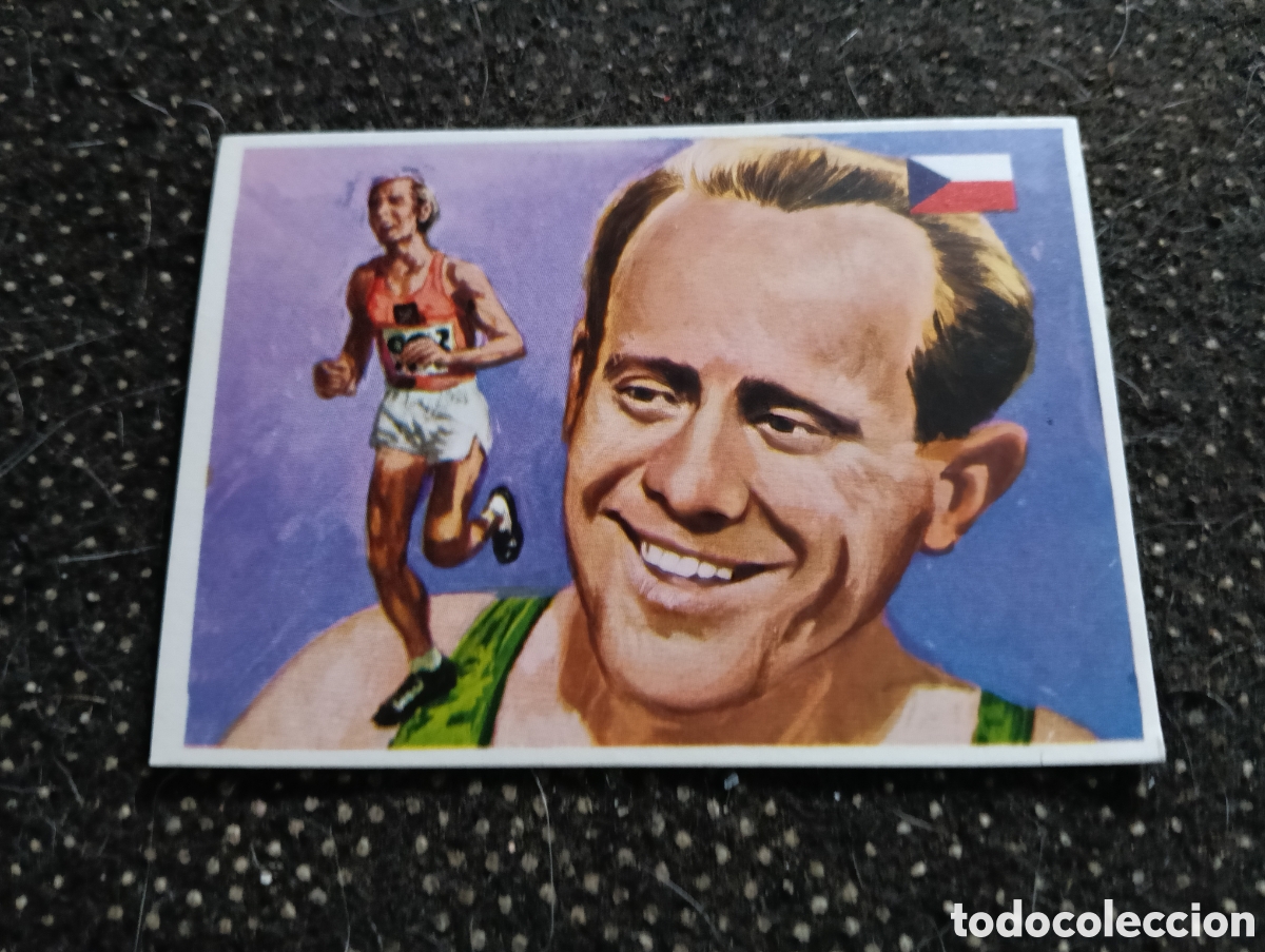 Coleccionismo deportivo: ASES MUNDIALES DEL DEPORTE CROMO N&ordm; 253 ZATOPECK EDICIONES QUELCOM