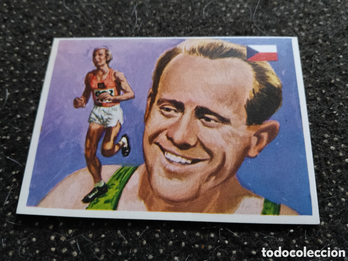 Coleccionismo deportivo: ASES MUNDIALES DEL DEPORTE CROMO N&ordm; 253 -ZATOPECK EDICIONES QUELCOM