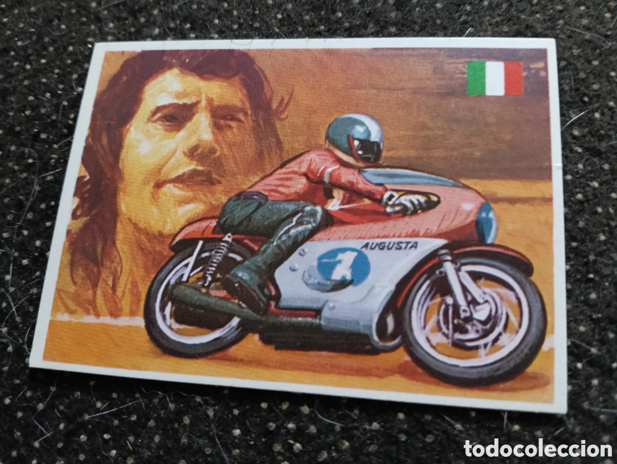 Coleccionismo deportivo: ASES MUNDIALES DEL DEPORTE QUELCOM 1979 n&deg;1 AGOSTINI MOTOCICLISMO