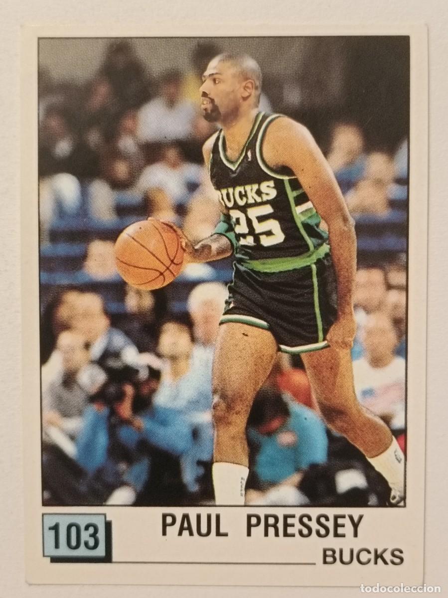 Sammelleidenschaft Sport: #103 PAUL PRESSEY (MILWAUKEE BUCKS) BASKET NBA 90 PANINI