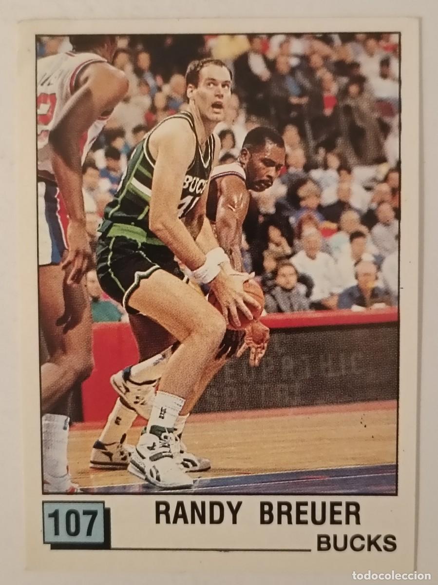 Coleccionismo deportivo: #107 RANDY BREUER (MILWAUKEE BUCKS) BASKET NBA 90 PANINI