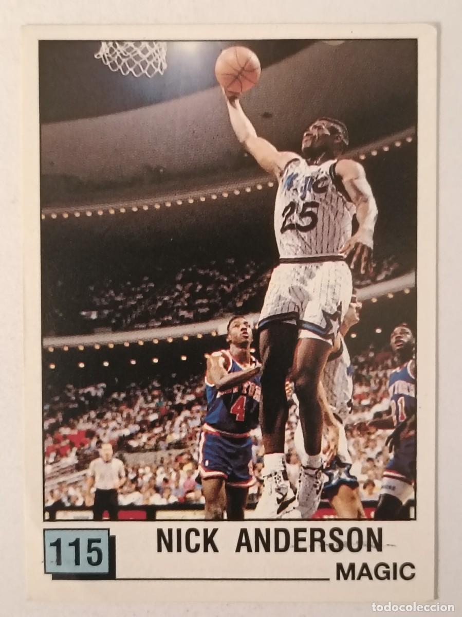 Coleccionismo deportivo: #115 NICK ANDERSON (ORLANDO MAGIC) BASKET NBA 90 PANINI