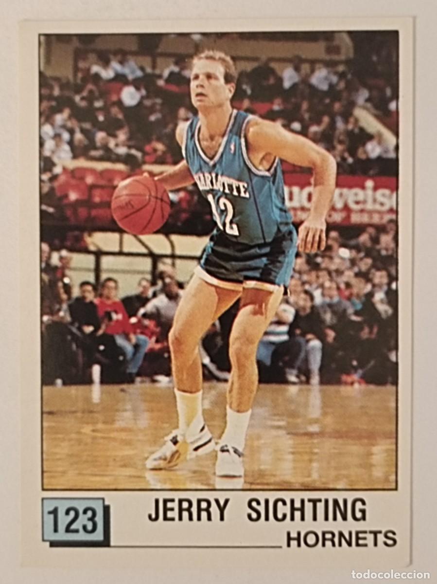 Sports collectibles: #123 JERRY SICHTING (CHARLOTTE HORNETS) BASKET NBA 90 PANINI