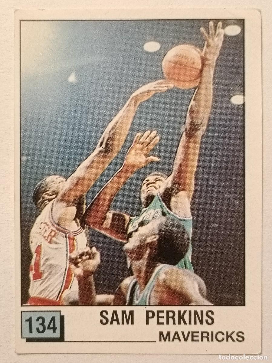 Coleccionismo deportivo: #134 SAM PERKINS (DALLAS MAVERICKS) BASKET NBA 90 PANINI