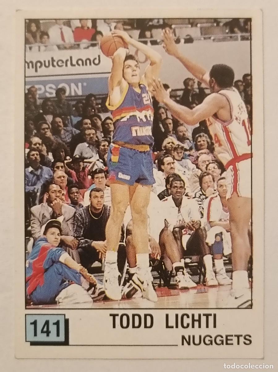 Coleccionismo deportivo: #141 TODD LICHTI (DENVER NUGGETS) BASKET NBA 90 PANINI
