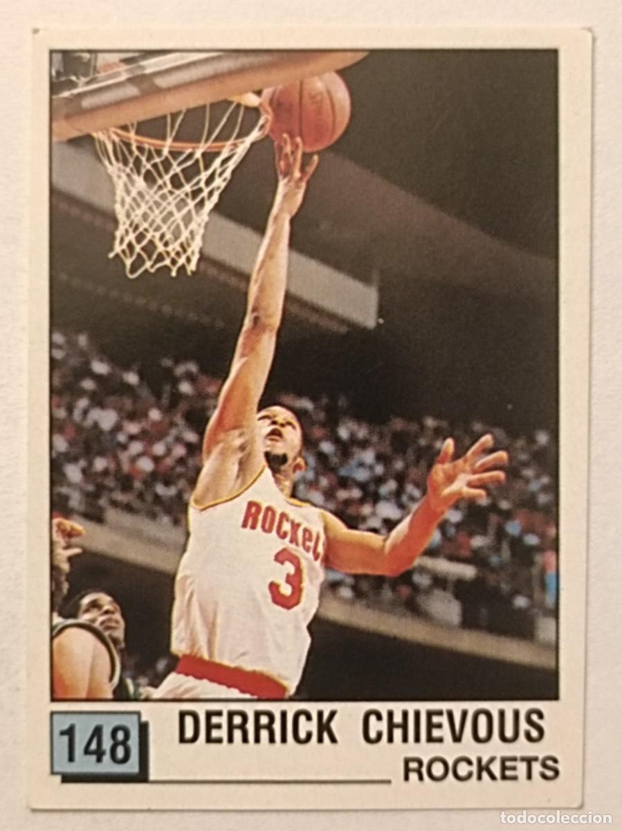 Coleccionismo deportivo: #148 DERRICK CHIEVOUS (HOUSTON ROCKETS) BASKET NBA 90 PANINI