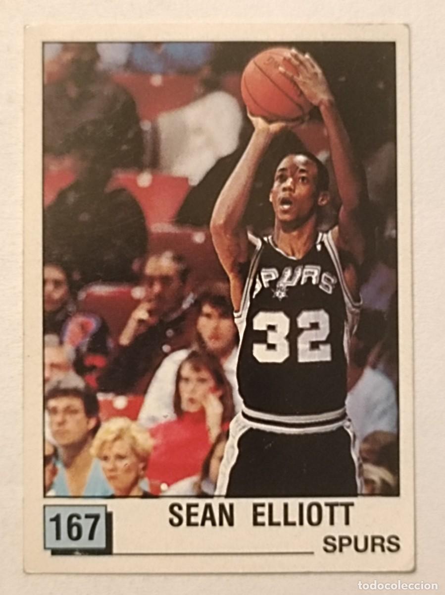 Coleccionismo deportivo: #167 SEAN ELLIOTT (SAN ANTONIO SPURS) BASKET NBA 90 PANINI