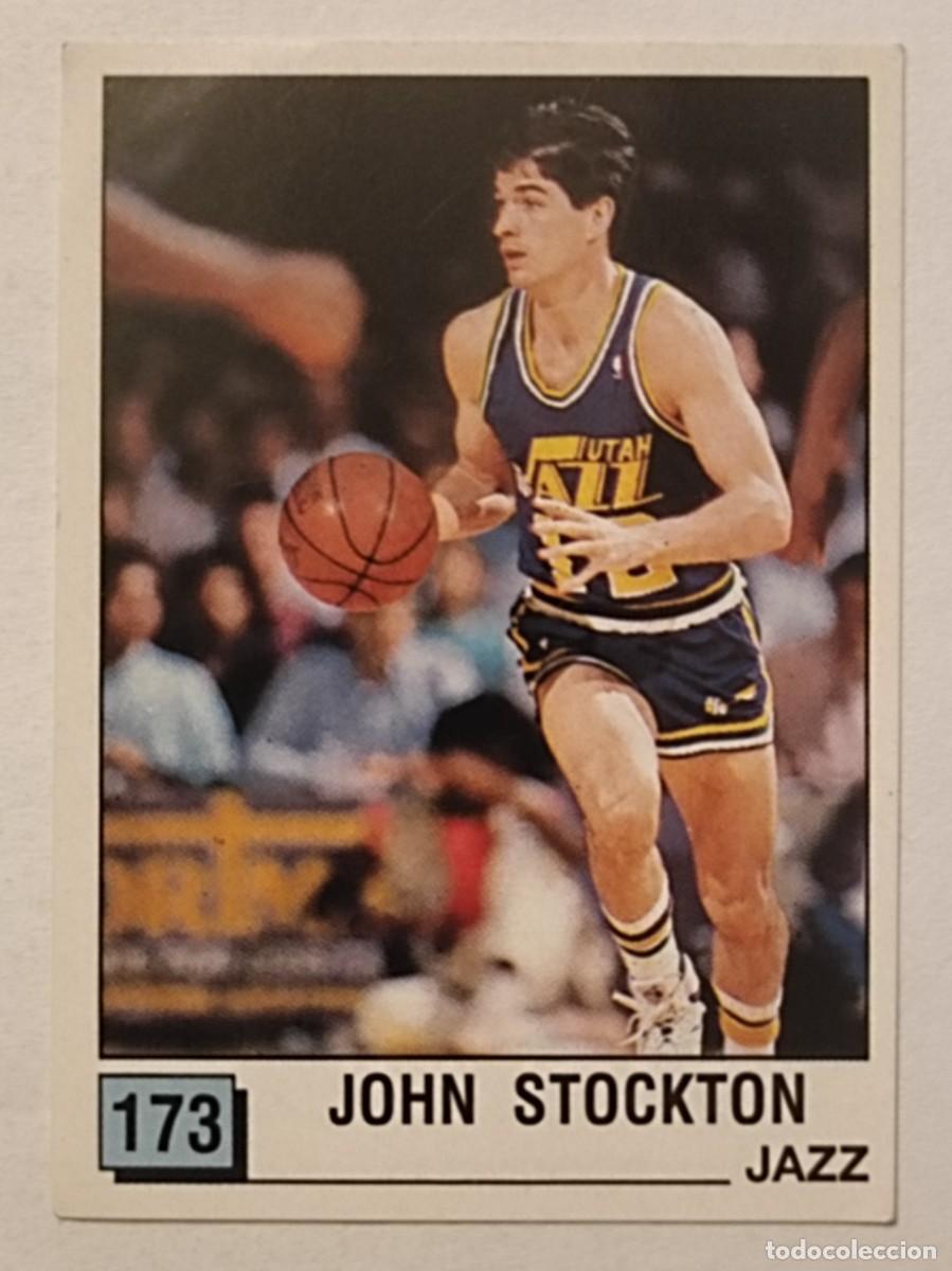 Coleccionismo deportivo: #173 JOHN STOCKTON (UTAH JAZZ) BASKET NBA 90 PANINI